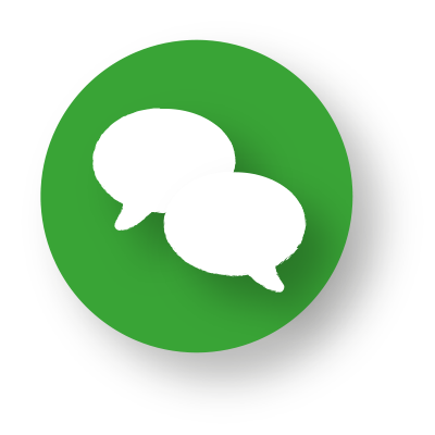 Icon mit Sprechblasen